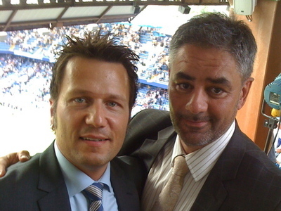 Pelle och Kenneth Fredheim(Norska C+) på Stamford Bridge 2009. 